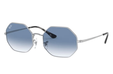 Image of Ray-Ban OCTAGON RB1972 Sunglasses 91493F-54 - , Clear Gradient Blue Lenses