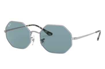 Image of Ray-Ban OCTAGON RB1972 Sunglasses 919756-54 - , Azure Mirror Blue Lenses