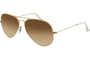 Image of Ray-Ban RB 3025 Sunglasses Styles - Gold Frame / Gold Mirror 55 mm Diameter Lenses, W3274-5514 