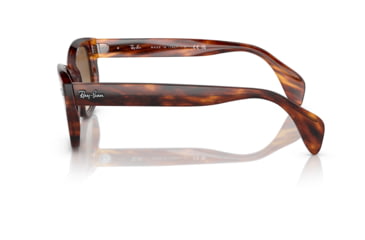Image of Ray-Ban RB0880S Sunglasses, Striped Havana Frame, Clear Gradient Brown Lens, 49, RB0880S-954-51-49
