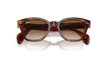 Image of Ray-Ban RB0880S Sunglasses, Striped Havana Frame, Clear Gradient Brown Lens, 49, RB0880S-954-51-49