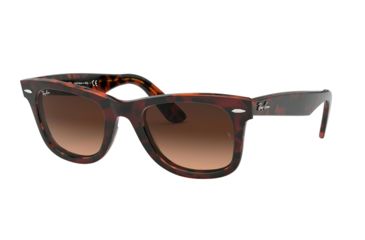 Image of Ray-Ban RB2140F Sunglasses 1275A5-52 - , Pink Gradient Brown Lenses