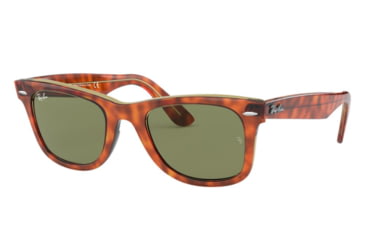 Image of Ray-Ban RB2140F Sunglasses 12934E-52 - , Bottle Green Lenses