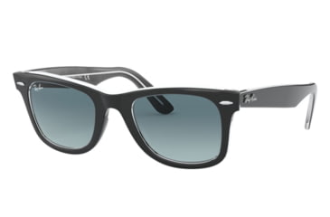 Image of Ray-Ban RB2140F Sunglasses 12943M-52 - , Blue Gradient Grey Lenses