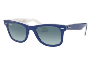 Image of Ray-Ban RB2140F Sunglasses 12993M-52 - , Blue Gradient Grey Lenses