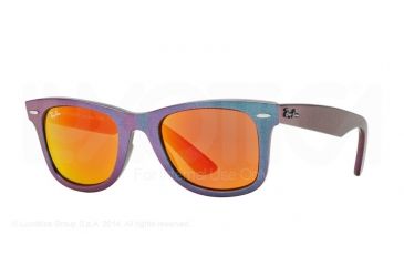 Image of Ray-Ban RB2140F Sunglasses 611169-52 - Metallic Oil Frame, Brown Mirror Pink Lenses
