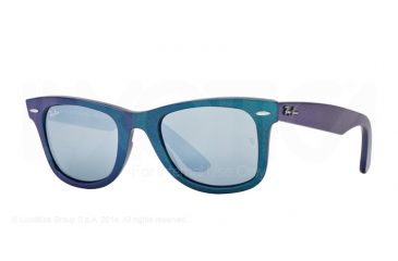 Image of Ray-Ban RB2140F Sunglasses 611330-52 - Metallic Azure Frame, Green Mirror Silver Lenses