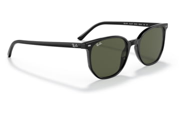 Image of Ray-Ban RB2197 Elliot Sunglasses, Black Frame, Green Lens, 50, RB2197-901-31-50