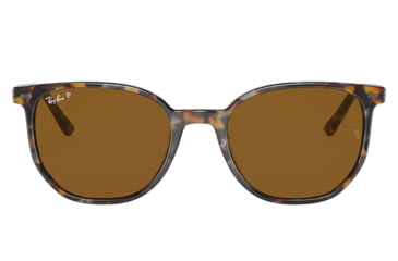 Image of Ray-Ban RB2197 Elliot Sunglasses, Havana Brown Grey Frame, Brown Lens, Polarized, 50, RB2197-135757-50