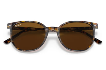 Image of Ray-Ban RB2197 Elliot Sunglasses, Havana Brown Grey Frame, Brown Lens, Polarized, 50, RB2197-135757-50