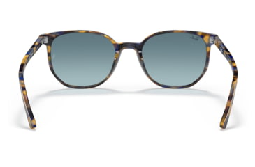 Image of Ray-Ban RB2197 Elliot Sunglasses, Yellow/Blue Havana Frame, Blue Gradient Grey Lens, 50, RB2197-13563M-50