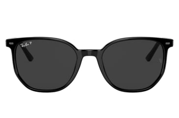 Image of Ray-Ban RB2197F Elliot Sunglasses, Black Frame, Black Lens, Polarized, Asian Fit, 54, RB2197F-901-48-54