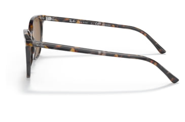 Image of Ray-Ban RB2197F Elliot Sunglasses, Brown/Grey Havana Frame, Brown Lens, Polarized, Asian Fit, 54, RB2197F-135757-54