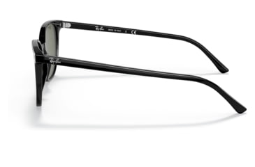 Image of Ray-Ban RB2197F Elliot Sunglasses, Shiny Black Frame, Green Lens, Asian Fit, 54, RB2197F-901-31-54