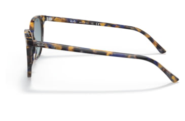 Image of Ray-Ban RB2197F Elliot Sunglasses, Yellow/Blue Havana Frame, Blue Gradient Grey Lens, Asian Fit, 54, RB2197F-13563M-54
