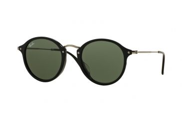 Image of Ray-Ban RB2447F Sunglasses 901-52 - Black Frame, Green Lenses