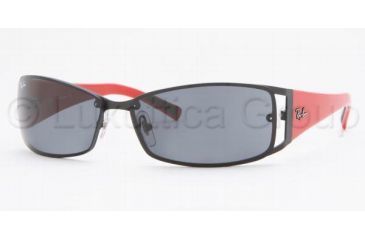 Image of Ray-Ban RB3394 Sunglasses 006/87-6213 - Matte Black Gray