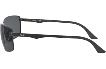 Image of Ray-Ban RB3498 Sunglasses 006/81-64 - Matte Black Frame, Polar Gray Lenses