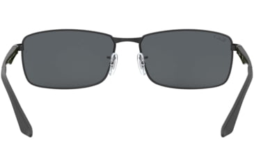 Image of Ray-Ban RB3498 Sunglasses 006/81-64 - Matte Black Frame, Polar Gray Lenses