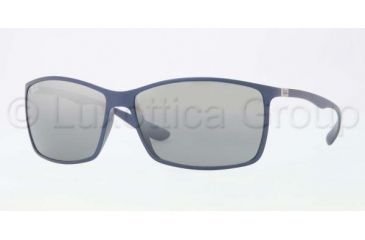 Image of Ray-Ban RB4179 Sunglasses 601588-6213 - Blue Frame, Gray Silver Mirror Gradient Lenses