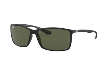 Image of Ray-Ban RB4179 Sunglasses 601S9A-6200 - Matte Black Frame, Green Lenses