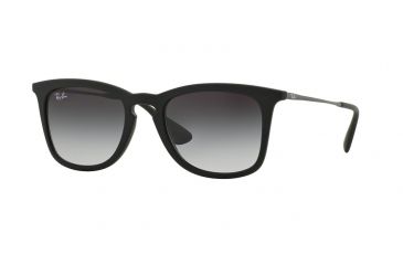 Image of USED Ray-Ban RB4221 Sunglasses 622/8G-50 - Nero Gommato Frame, Grey Gradient Lenses, EDEMO1, Condition Parts Only/Salvage, Defective