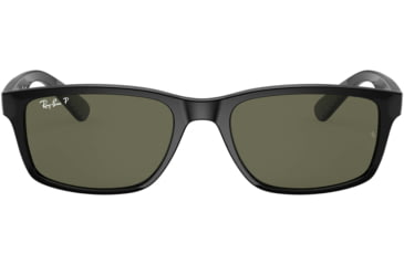 Image of Ray-Ban RB4234 Sunglasses 601/9A-58 - Black Frame, Polar Green Lenses