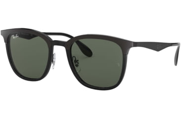 Image of Ray-Ban RB4278 Sunglasses 628271-51 - Black / Matte Black Frame, Green Lenses