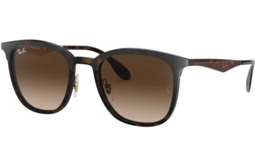 Image of Ray-Ban RB4278 Sunglasses 628313-51 - Havana/Matte Havana Frame, Brown Gradient Lenses