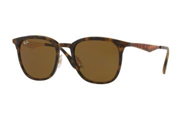 Image of Ray-Ban RB4278 Sunglasses 628373-51 - Havana/Matte Havana Frame, Dark Brown Lenses