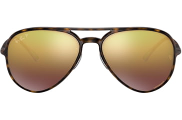 Image of Ray-Ban RB4320CH Sunglasses 710/6B-58 - , Purple Mir Gold Gradient Polar Lenses