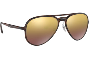 Image of Ray-Ban RB4320CH Sunglasses 710/6B-58 - , Purple Mir Gold Gradient Polar Lenses
