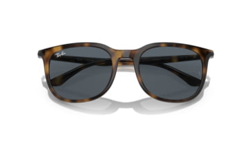 Image of Ray-Ban RB4386F Sunglasses, Havana Frame, Blue Lens, Asian Fit, 55, RB4386F-710-R5-55