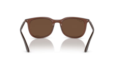 Image of Ray-Ban RB4386F Sunglasses, Transparent Brown Frame, Polarized Brown Lens, Asian Fit, 55, RB4386F-6652AN-55