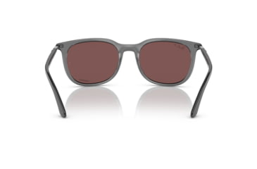 Image of Ray-Ban RB4386F Sunglasses, Transparent Grey Frame, Polarized Dark Violet Lens, Asian Fit, 55, RB4386F-6650AF-55