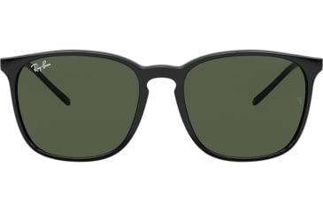 Image of Ray-Ban RB4387 Sunglasses 601/71-56 - Black Frame, Green Lenses