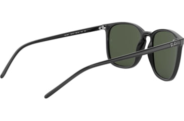 Image of Ray-Ban RB4387 Sunglasses 601/71-56 - Black Frame, Green Lenses