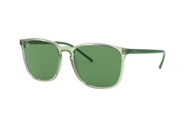 Image of Ray-Ban RB4387 Sunglasses 6402/2-56 - Trasparent Green Frame, Green Lenses