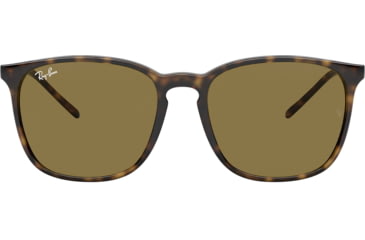 Image of Ray-Ban RB4387 Sunglasses 710/73-56 - Havana Frame, Dark Brown Lenses