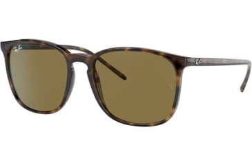 Image of Ray-Ban RB4387 Sunglasses 710/73-56 - Havana Frame, Dark Brown Lenses