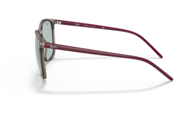Image of Ray-Ban RB4387 Sunglasses, Evolve Photo Green to Blue Lenses, Transparent Grey, 56, RB4387-6572Q5-56