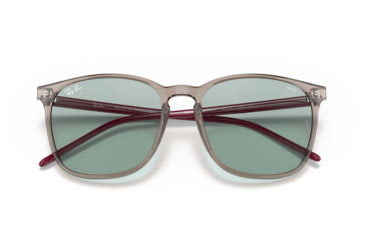 Image of Ray-Ban RB4387 Sunglasses, Evolve Photo Green to Blue Lenses, Transparent Grey, 56, RB4387-6572Q5-56