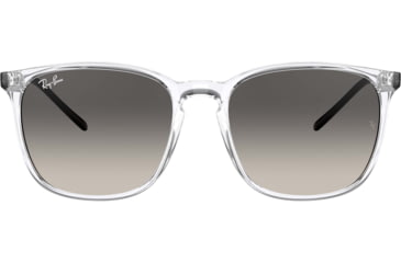 Image of Ray-Ban RB4387 Sunglasses, Grey Gradient Lenses, Transparent, 56, RB4387-647711-56