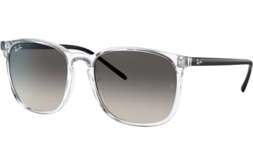 Image of Ray-Ban RB4387 Sunglasses, Grey Gradient Lenses, Transparent, 56, RB4387-647711-56