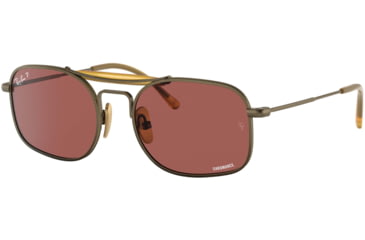 Image of Ray-Ban RB8062 Sunglasses, Demi Gloss Antique Gold, 51, RB8062-9207AL-51