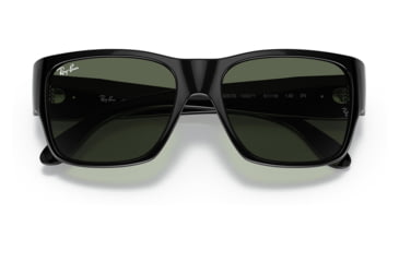 Image of Ray-Ban RJ9287S Wayfarer Nomad Junior Sunglasses - Kids, Black Frame, Dark Green Lens, 48, RJ9287S-100-71-48