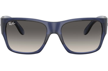 Image of Ray-Ban RJ9287S Wayfarer Nomad Junior Sunglasses - Kids, Transparent Blue Frame, Grey Gradient Lens, 51, RJ9287S-711411-51