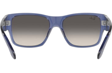 Image of Ray-Ban RJ9287S Wayfarer Nomad Junior Sunglasses - Kids, Transparent Blue Frame, Grey Gradient Lens, 51, RJ9287S-711411-51