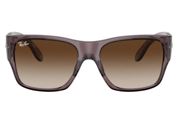 Image of Ray-Ban RJ9287S Wayfarer Nomad Junior Sunglasses - Kids, Transparent Dark Brown Frame, Brown Gradient Lens, 48, RJ9287S-711513-48