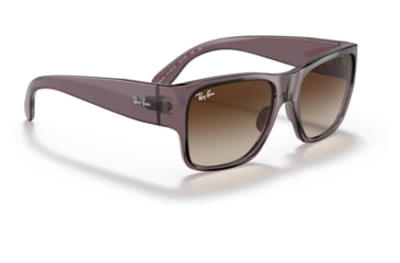 Image of Ray-Ban RJ9287S Wayfarer Nomad Junior Sunglasses - Kids, Transparent Dark Brown Frame, Brown Gradient Lens, 48, RJ9287S-711513-48